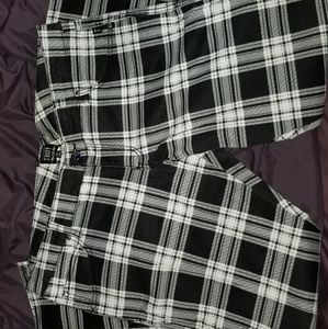 Tripp brand black and white plaid pants size 15